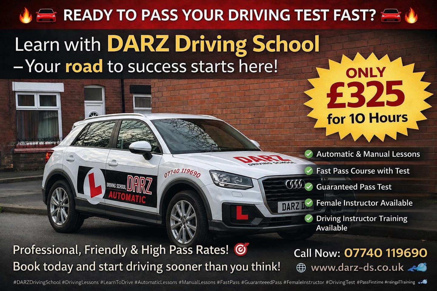 automatic Driving lessons walkden