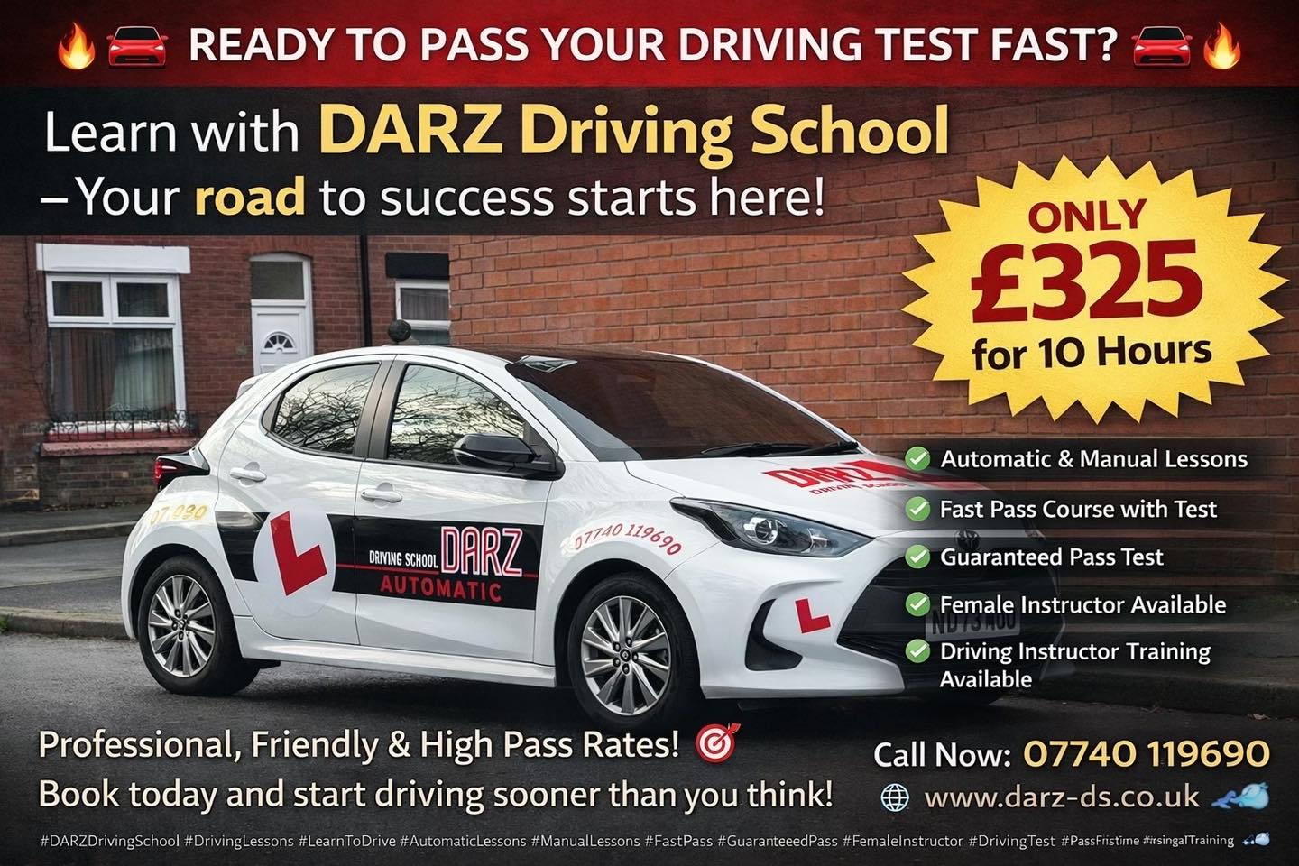 Automatic driving school in Bolton